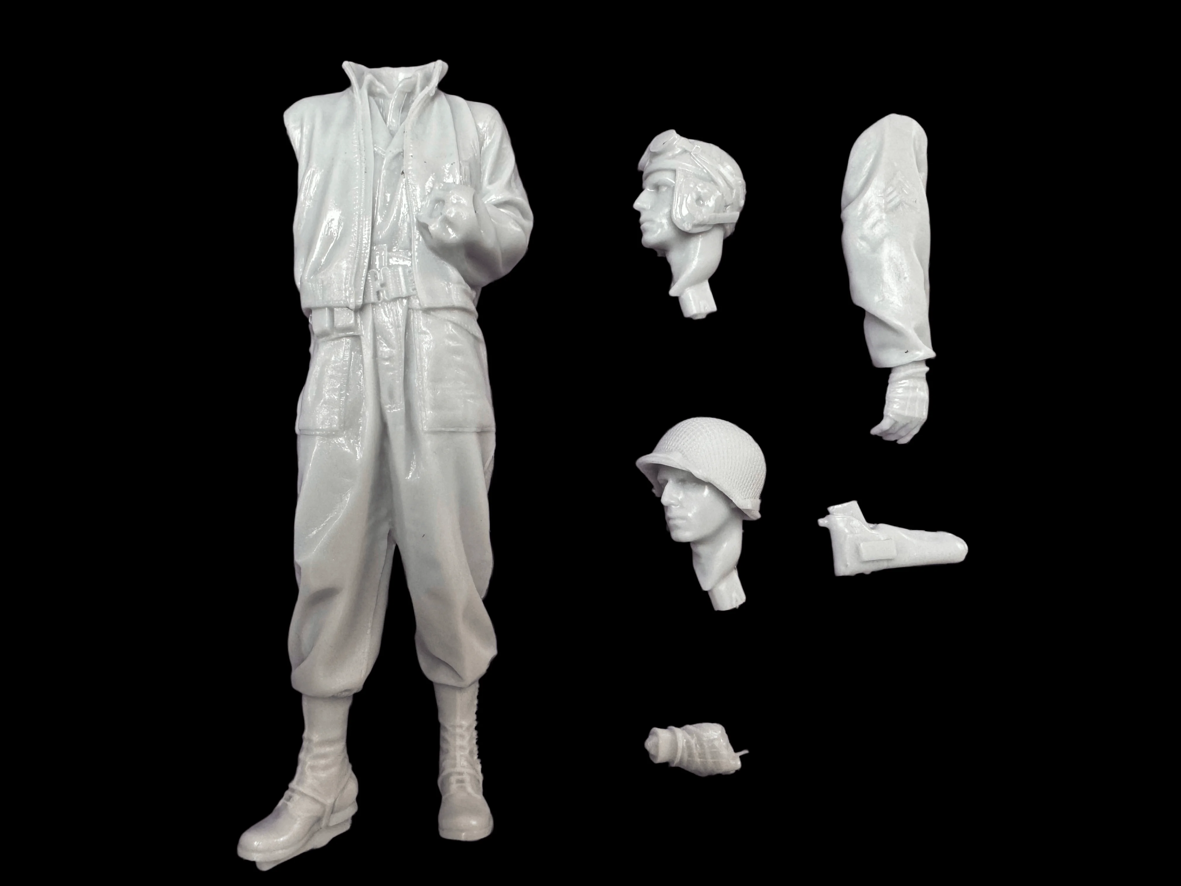 

1/16 Casting Resin Model Assembly Kit, GK, US 2nd Armored Division Soldier, Unpainted