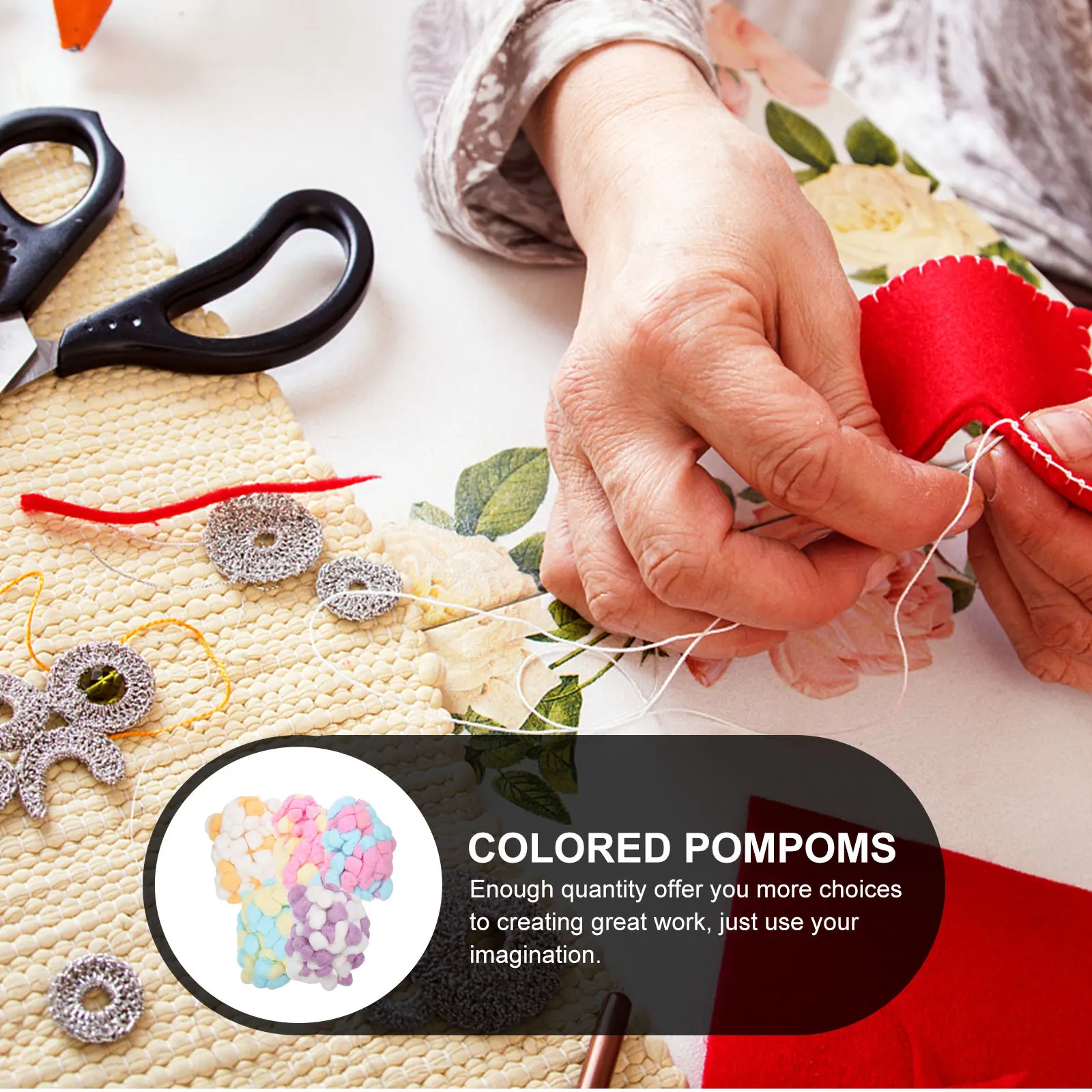 

500Pcs Colored Cotton Balls Soft Pom Pom Balls for DIY Crafts Winter Pet Nest Filling Decorative Craft Accessories Bulk Pack