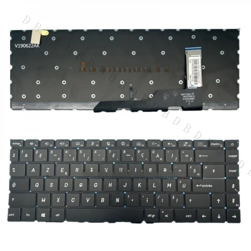 AA+New French Layout Laptop Keyboard For MSI Prestige 14 A10SC A10RB A10RAS A10RBS MS-14C1 MS-14C2 Notebook Keyboard Replacement