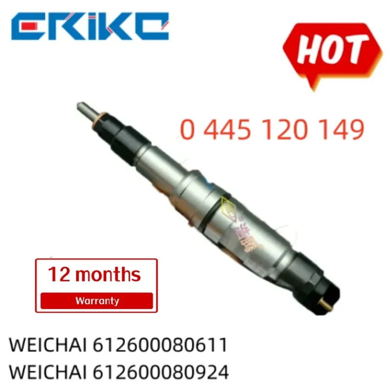 

0 445 120 149 Common Rail Injector 0445120149 Fuel Injection Nozzle 0986AD1007 For Engine Weichai WD10 612600080924