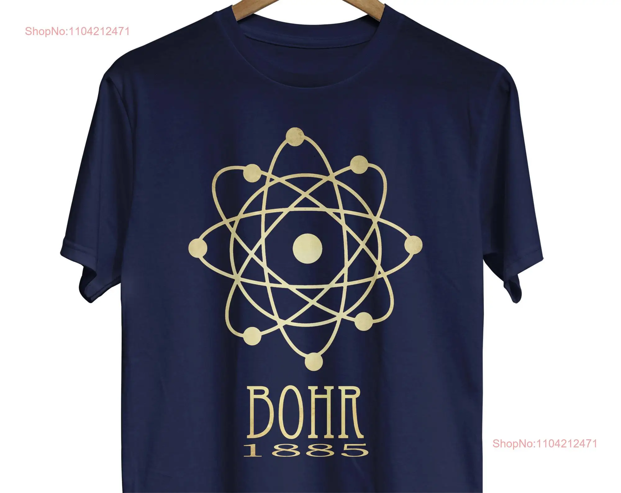 Niels Bohr Physics T Shirt Science Atomic Structure STEM Geeky Teacher Nucleus Electrons long or short sleeves