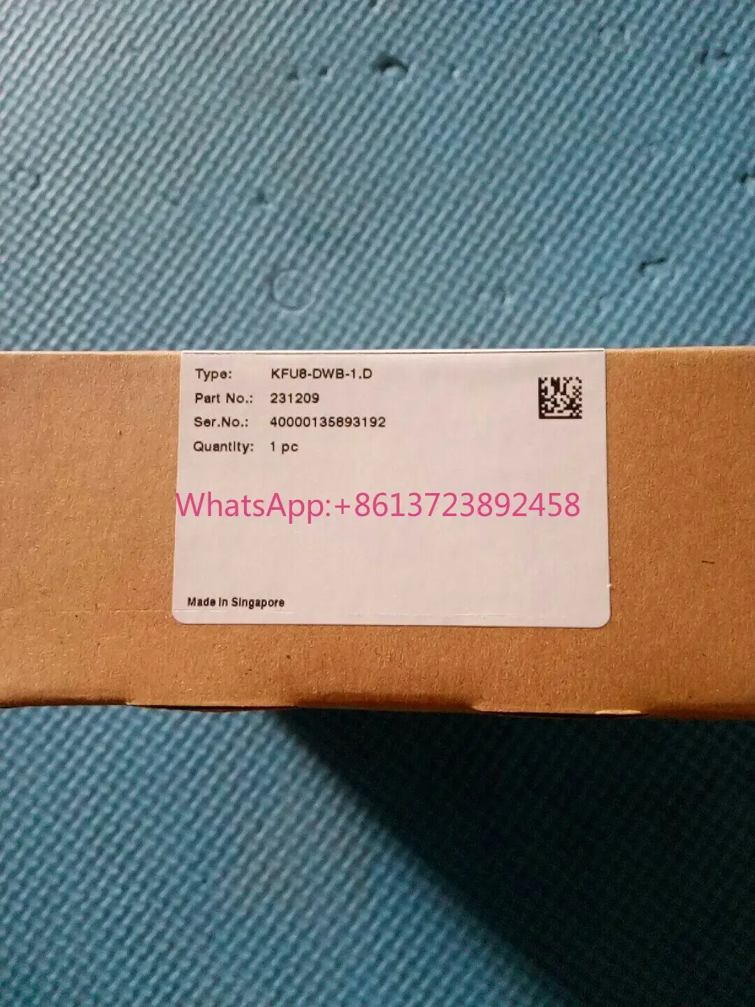 

Brand new original imported Pepperl + Fuchs safety barrier KFU8-DWB-1.D
