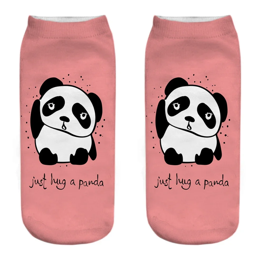 Cute 3D Printed Panda Socks Women Men Unique Colorful Designs Creative Interesting Gifts For Boys Girls Christmas Birthday