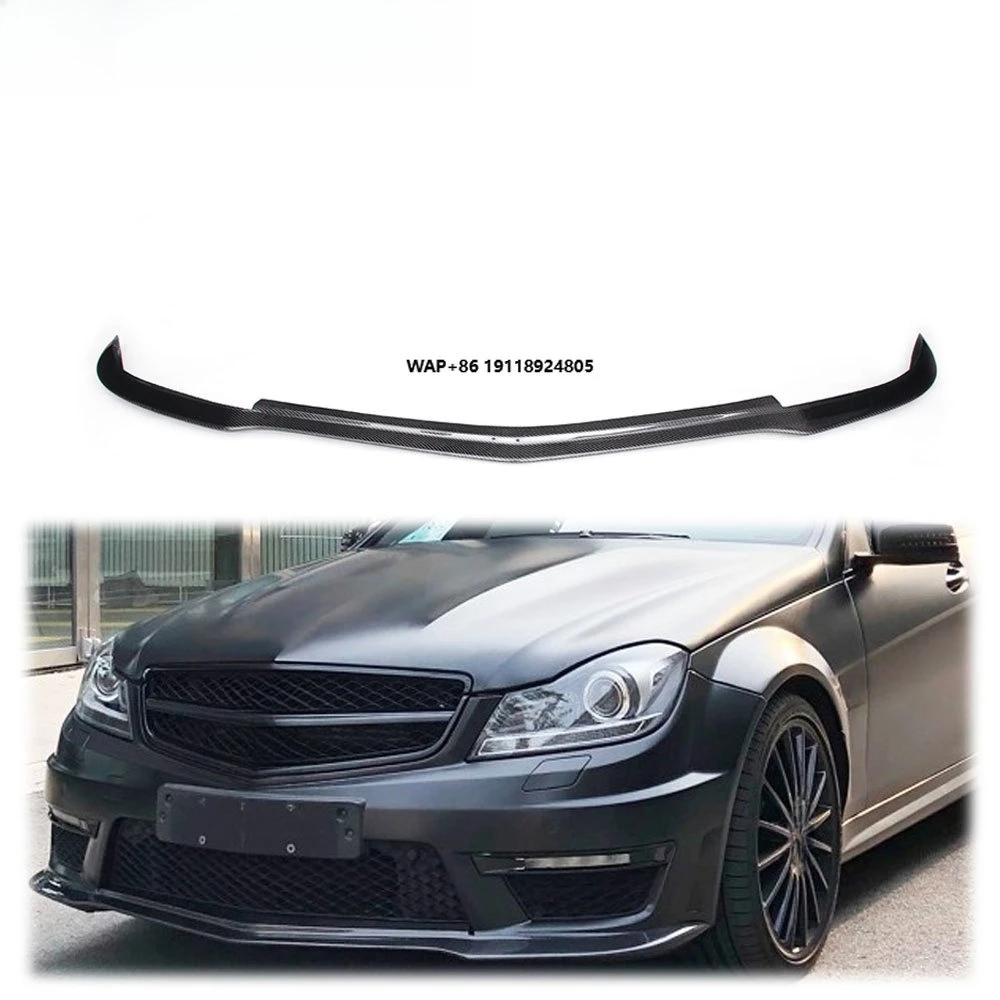 

Fit for Benz W204 C63AMG 2012-2014 Front Bumper Lip Chin Spoiler Kit Carbon Fiber