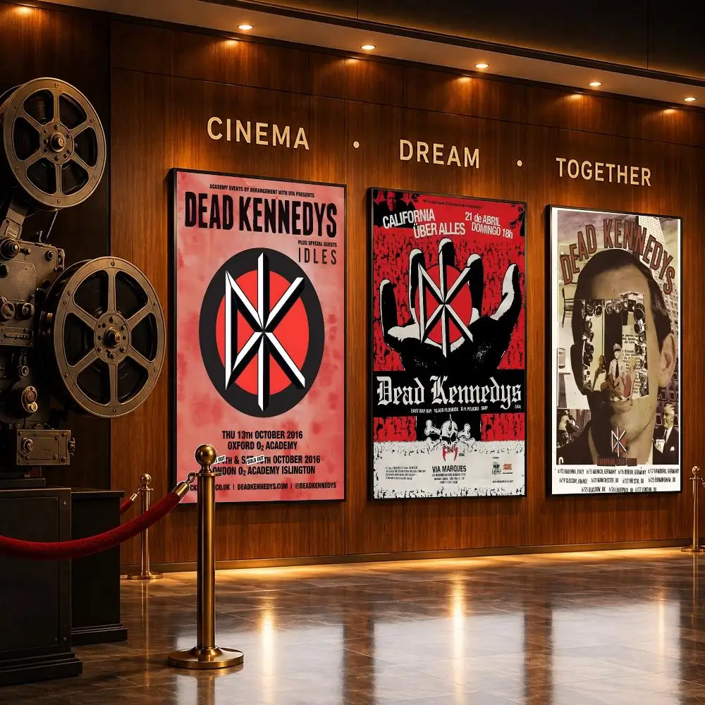 Punk D-Dead Kennedys-Band Poster HD Home Sticky Wall Waterproof Home Living Room Bar Aesthetic Decor