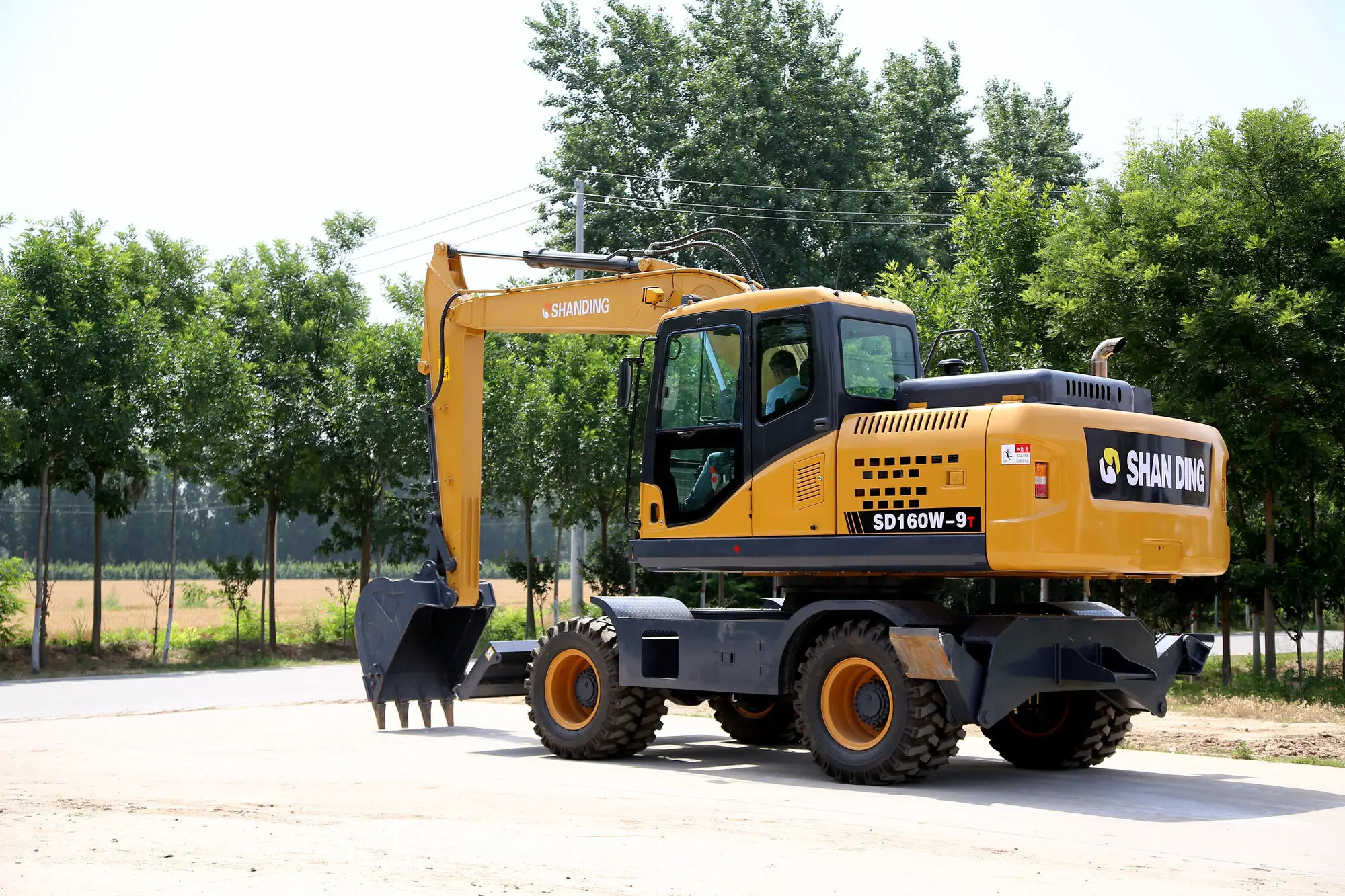 Chiny Shandong Sale16 Ton Ciężki sprzęt Mini koparka kołowa Hine Cena do użytku domowego i budowlanego