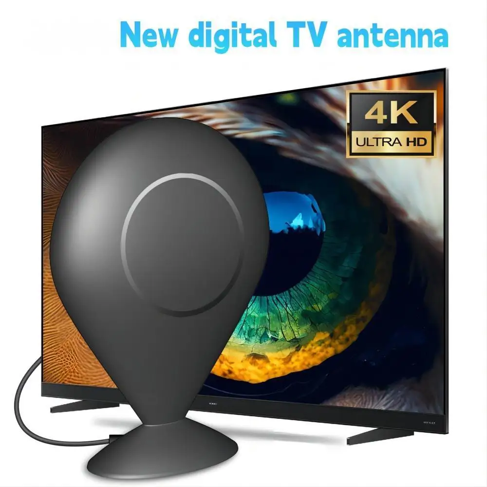 New Long-Distance Hdtv High-Definition Digital Tv Antenna 1080P, Universal for Indoor and Outdoor Use, Dvb-T2/T1 Tv Antenna