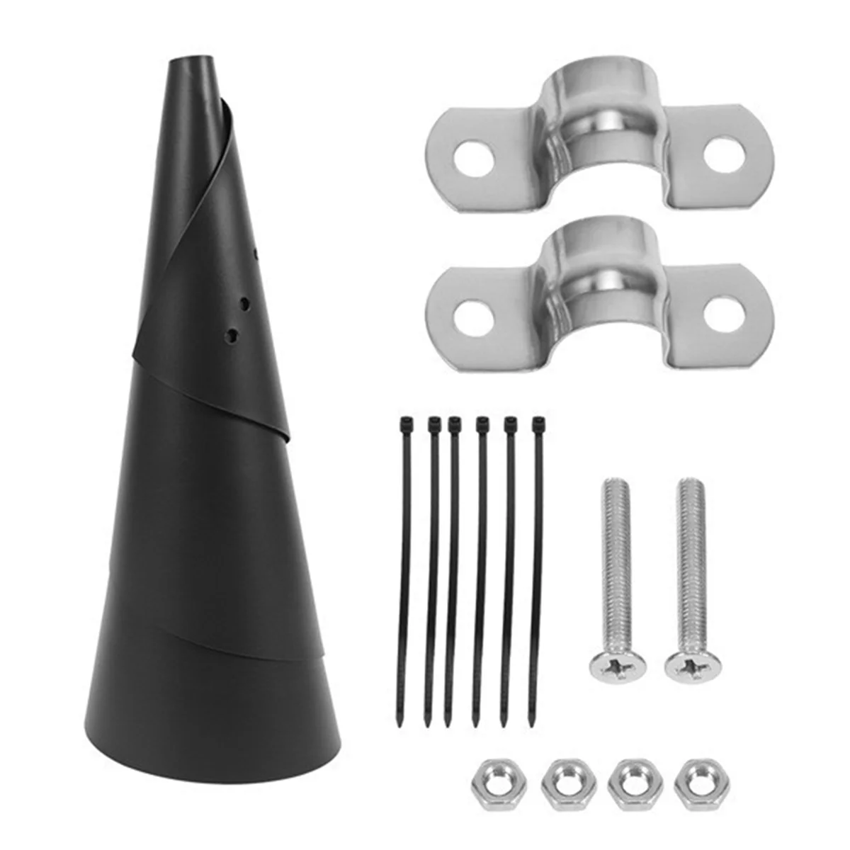 ABFW Squirrel Baffle for Bird Feeder Pole, Outside Pole Mount Bird House Protecting Mask for Outdoor Shepherd'S Hook,14 Inch