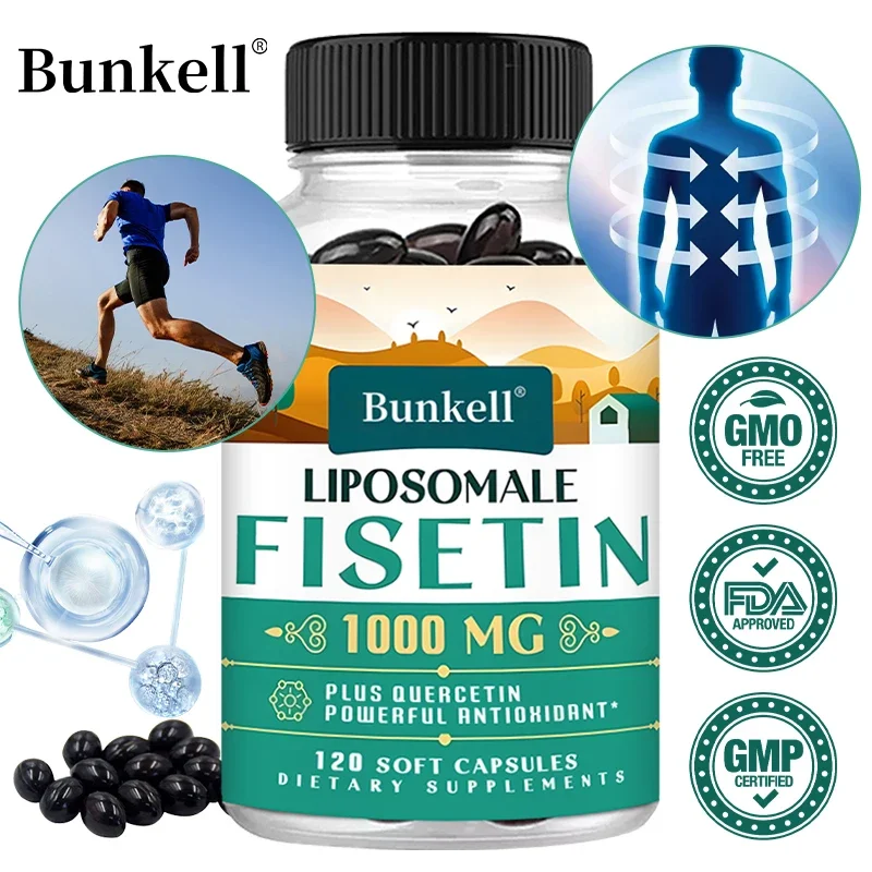 Liposomal Fisetin & Quercetin - Better Absorption - Potent & 100% Natural, Supports Cell Health, Skin Health, Antioxidants