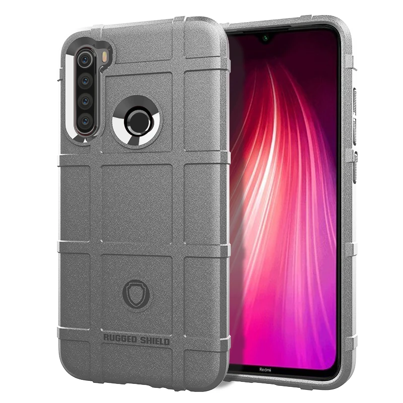 

Shockproof Silicone Shield Case for Xaomi Redmi Note 8T Anti Knock Phone Cover for xiaomi redmi note 8t Armor Matte Rubber Cases