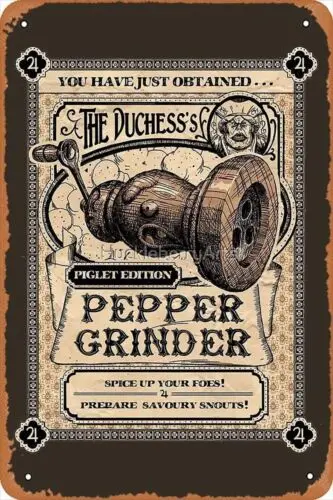 Pepper Grinder (Alice Madness Returns) Poster Vintage Retro Metal Sign Decor