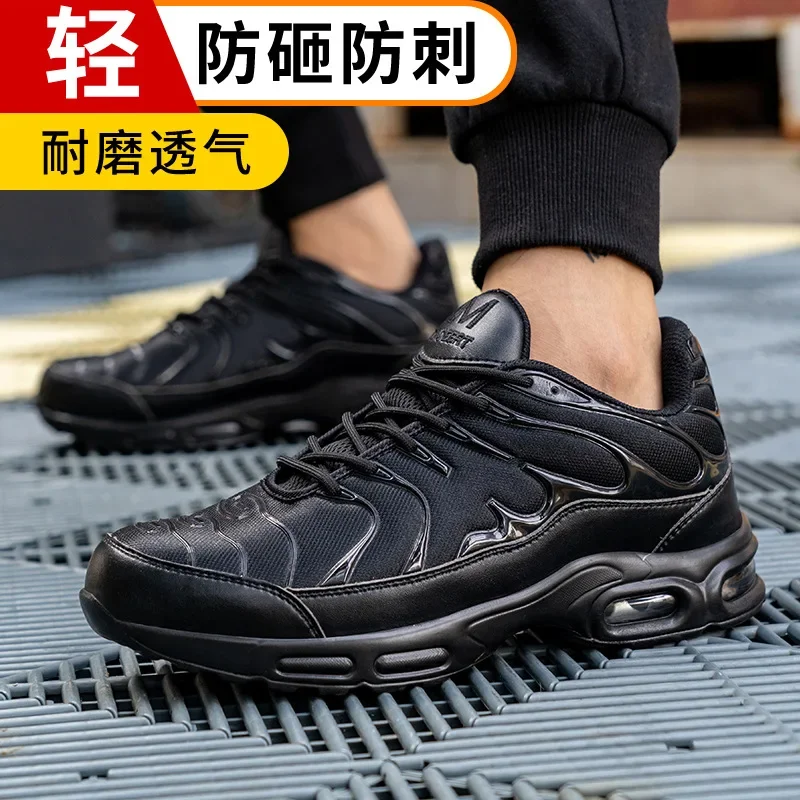 Zapatillas De trabajo ligeras para Hombre, Zapatos De seguridad con punta De acero, a prueba De perforaciones, De alta calidad, 2023