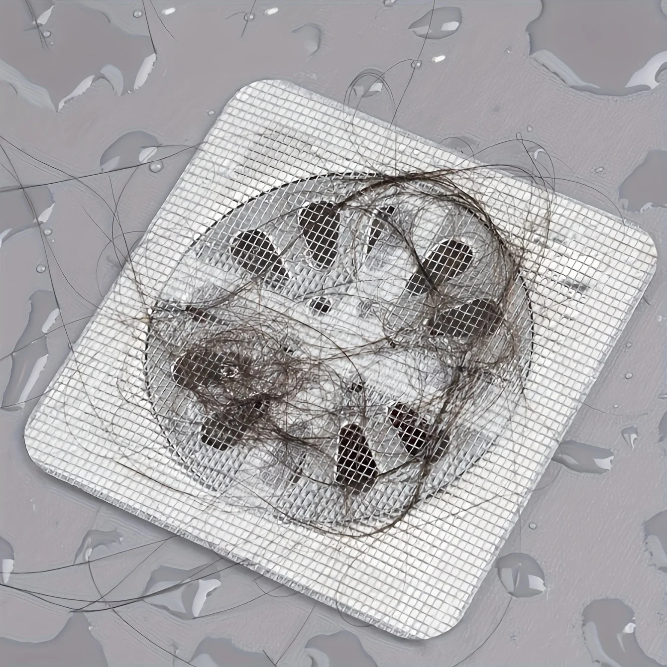 10/20個の床排水ステッカー、防虫自己粘着式浴室ヘアフィルターネット、下水道フィルター、キッチンアンチブロッキングメッシュネット