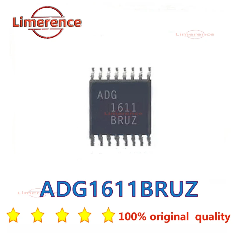 ADG1611BRUZ-REEL7 ADG1611BRUZ ADG1611BRU ADG1611 4 Circuit Interface Analog Switch 1.1 Ohm Multiplexer TSSOP-16