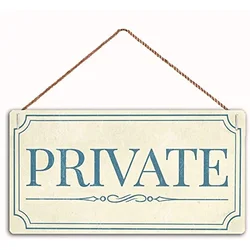 Private Sign Home Decor Wood Sign Plaque Hanging Wall Art Decorative Funny Sign Garden Sign