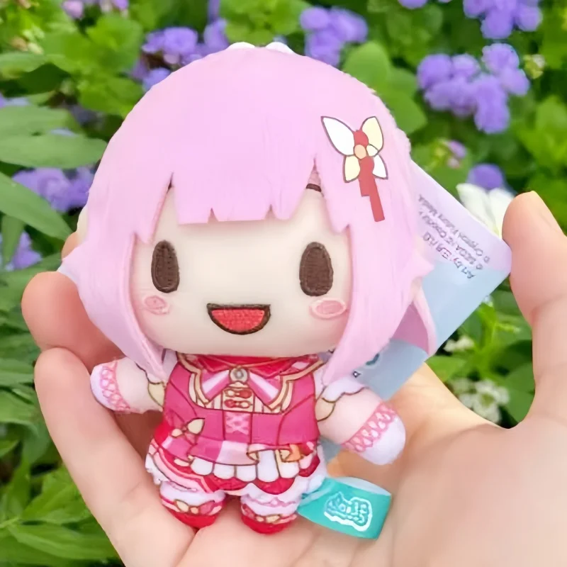 

10cm Pjsk Akiyama Mizuki Plush Doll Toy Stuffed Keychain Yoisaki Kanade Project Sekai Character Backpack Bag Decor Gift