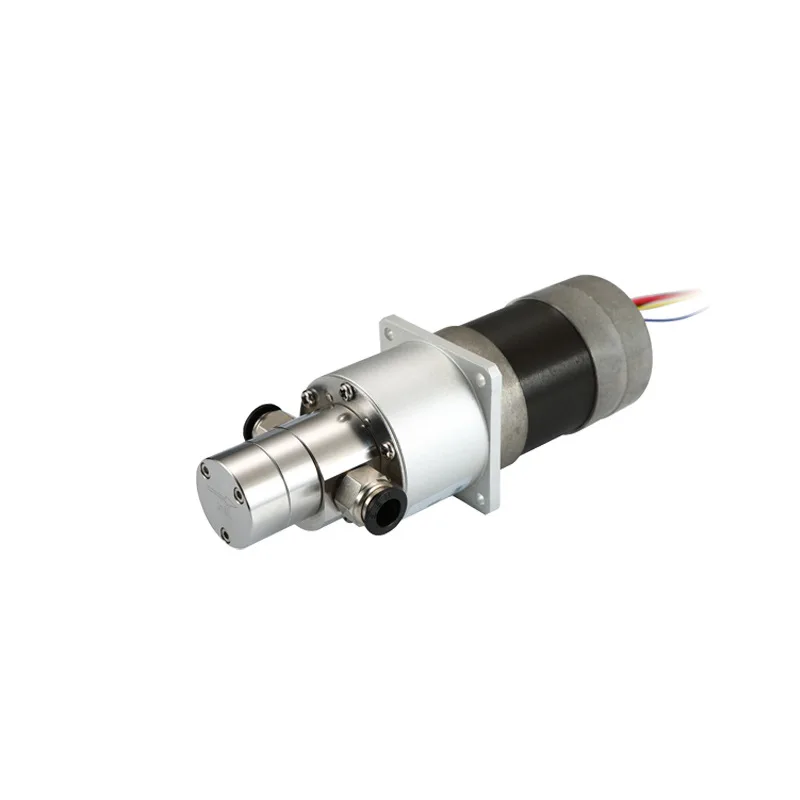 

SOVOFLO MG-PKPF0.6-BLDC24V60W Магнитный шестеренный насос 0,6 мл/версия. 3LPM SUS 316L Корпус PEEK Уплотнение PTFE шестерни с бесщеточным двигателем 24 В постоянного тока
