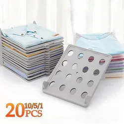 1-20PCS Shirt Storage Board Stackable T-shirt Organizer Folding Clothe Board Multifunctional Portable Clothe Storage with Handle