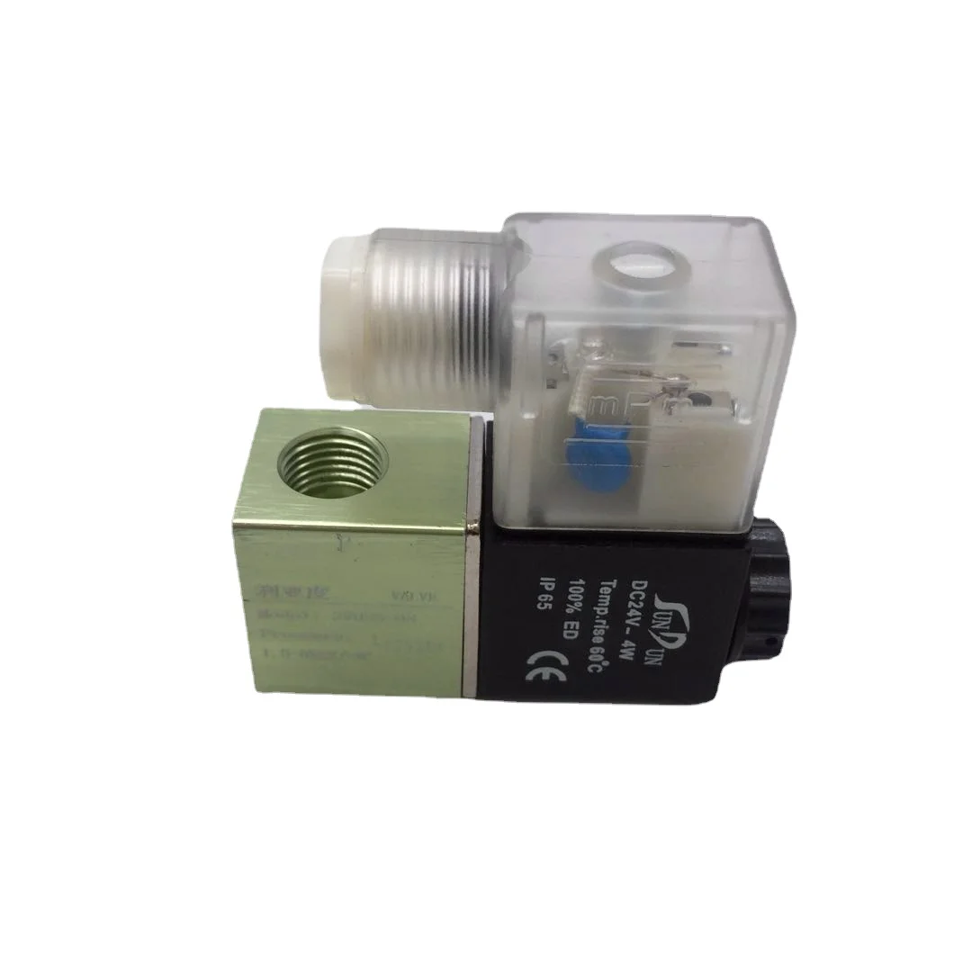 2V025-06 G1/8 2V025-08 G1/4 Normally Closed NC Air Water Oil Solenoid Valve Coil Led 2Port 2Ways  AC110V 220V 380V 12V 24V DC