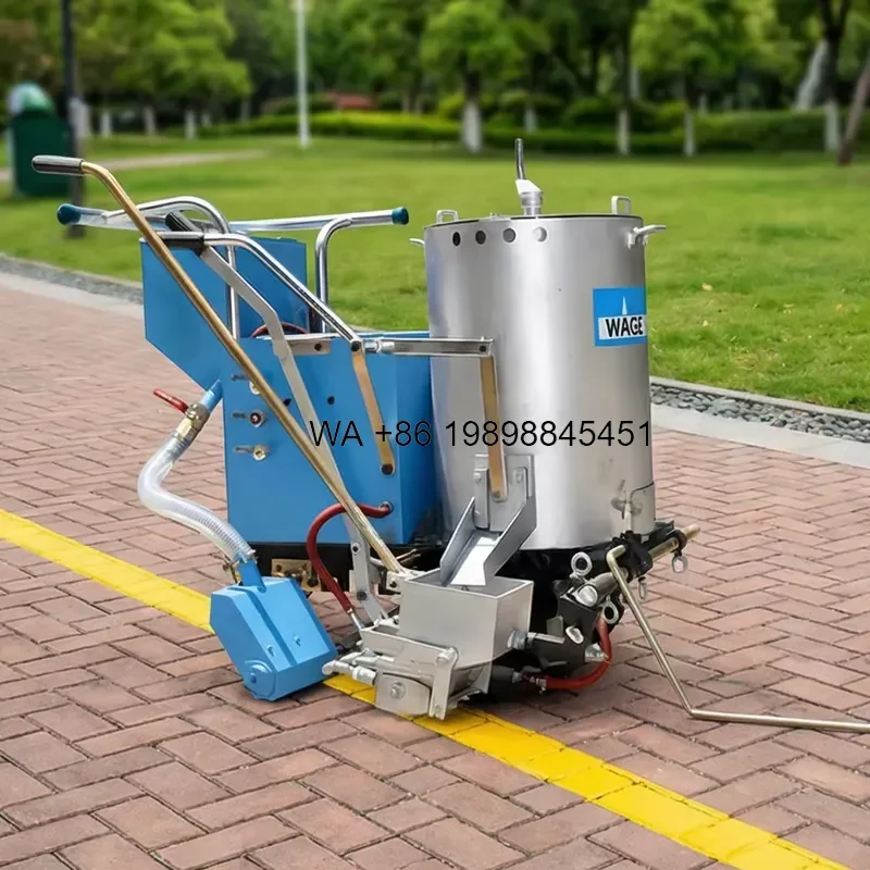 Wmwmnu Portable Cold Paint Road Marking for Engine Small Line Striper for Football Field Athletics Track School