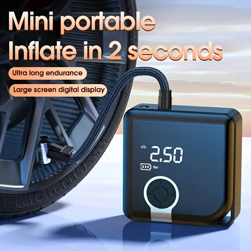 

Car Tyre Inflator Air Compressor Portable Tire Fill Pump Wireless Air Pump Mini Bicycle Wash Pump Inflatables Air Inflator