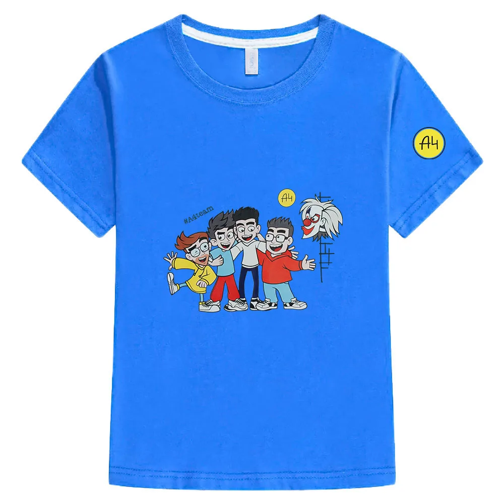 Kinder мерч а4 T-Shirt 100% Cotoon Merch A4 Kinder Kleidung Sommer jungen Mädchen Tops Baby Kleidung а4 мерч для детей Kurzarm