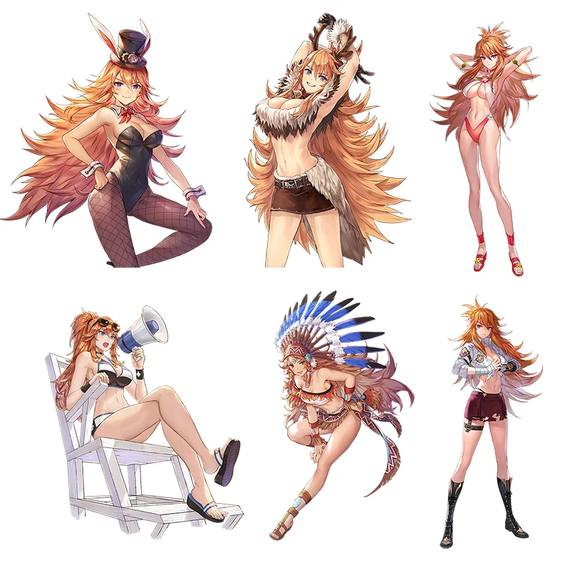 Three Ratels CDM352 King's Raid Anime sticker for bike motorcycle auto car laptop Waterproof Vinyl Decal wall stickers