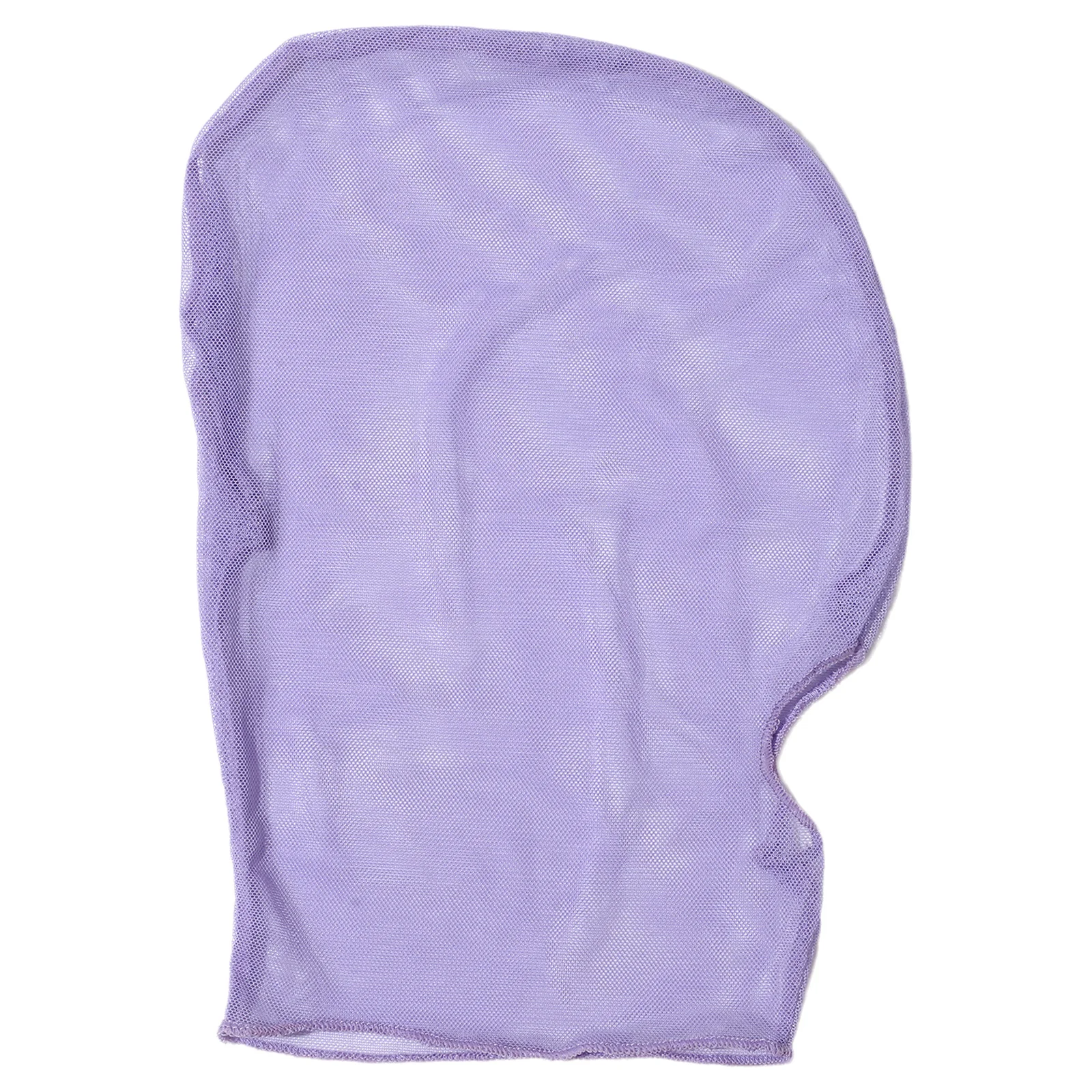 Unisex Full Face Open Mouth Mask Half Face Sheer Mesh Head Cover Role-playing Mask Halloween Masquerade