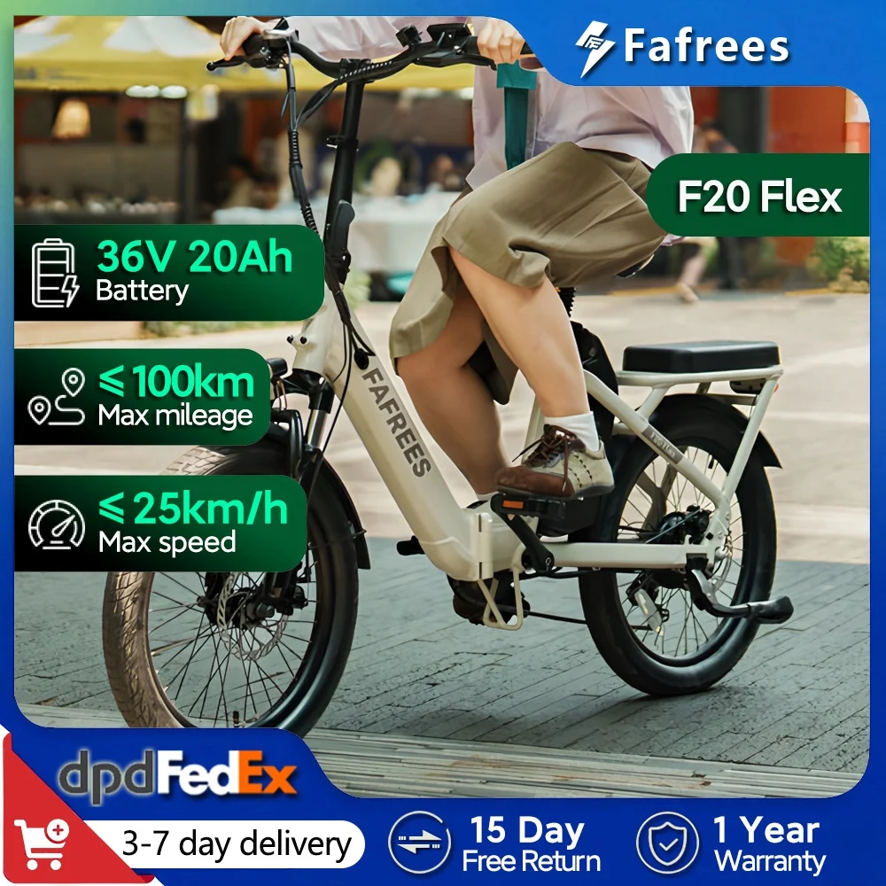Fafrees F20 Flex – vélo électrique pliant de 20 pouces pour adultes, batterie amovible 36V 20Ah, autonomie de 75 à 100 km