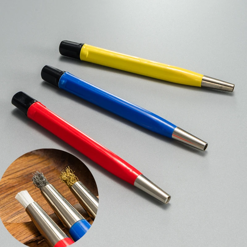 1pc Watch Jewelry Cleaning Pen Fiberglass Scratch Brush Pen Rust Stain Remover Pen Jewelry Electronic Components Repair Tool