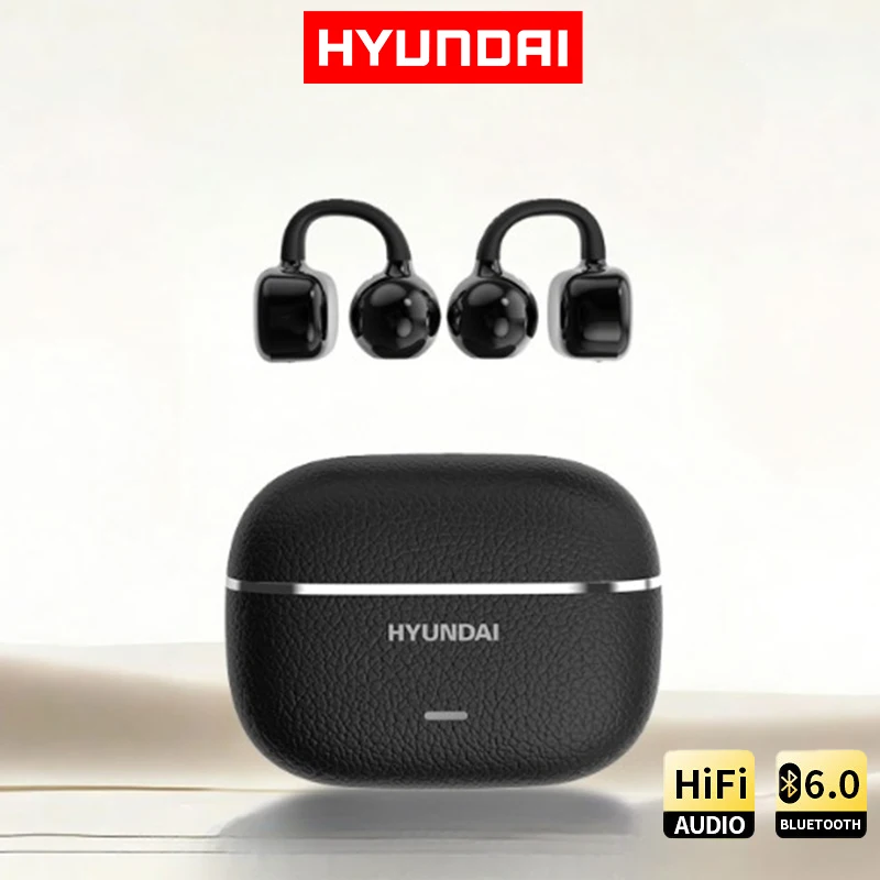 

Наушники HYUNDAI HY-C03 с Bluetooth и креплением на ухо, шумоподавлением, водонепроницаемостью IPX5, HIFI-звуком, для бега и спорта, с микрофоном