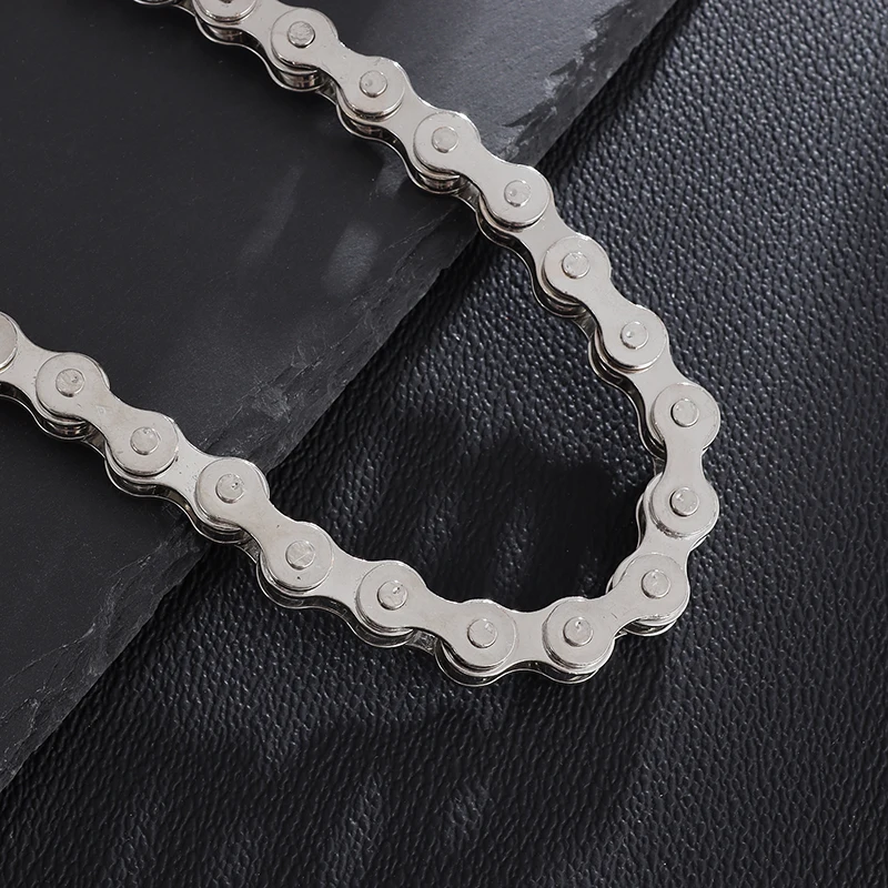 Men and Women Creative Bicycle Chain Key Chain Pants Chain Hip-Hop Punk Motorcycle Accessories