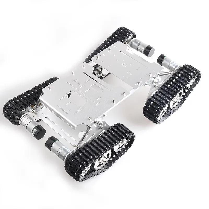 WIFI/Bluetooth/Handle Control TS400 4WD Smart Crawler RC Robot Tank Chassis Kit Shock Absorption 33GB-520 Motor DIY for Arduino