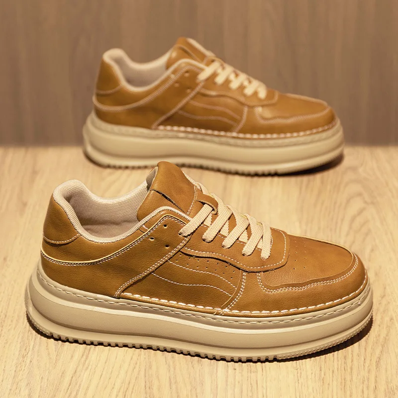 New Mens Spring Autumn Casual Shoes 2025 Popular Comfortable Men Board Shoes Trendy Versatile Men Soft Non-Slip Sneakers Zapatos