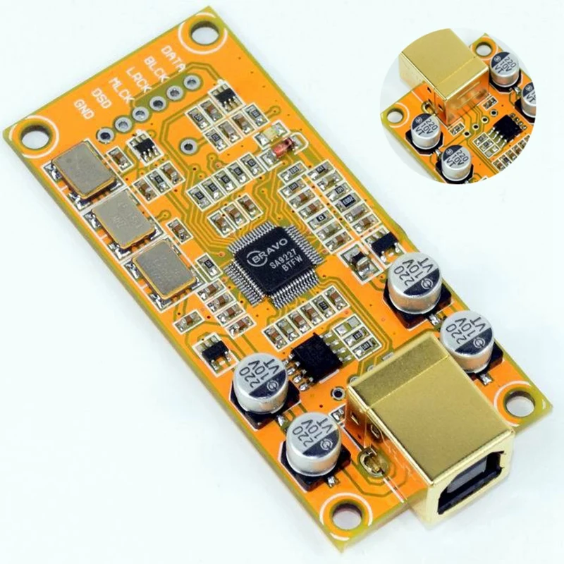 YJ00401 - SA9227 384K 32Bit DAC Daughter Card Support DSD256 Output Can Choose Native Or Dop