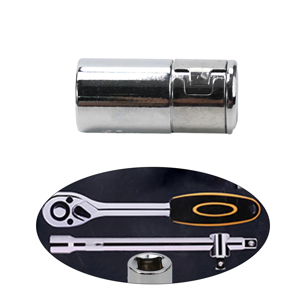 1/4 Square Drive To 1/4 Hex Shank Socket Bits Converter Quick Release Screwdriver Holder Socket Conversion Adapter Tool