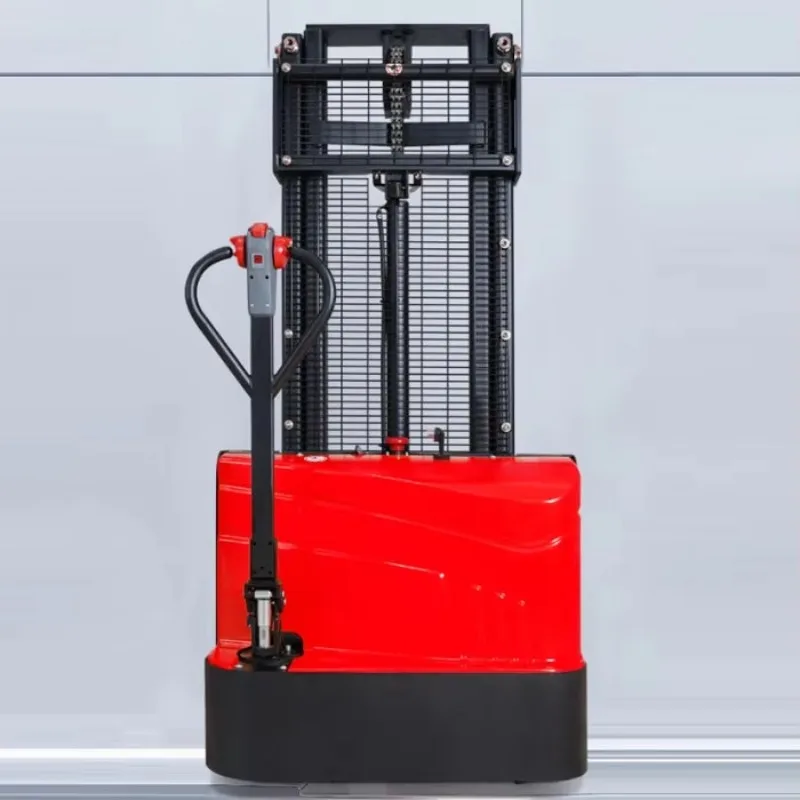 Best Selling 1.5Ton 1500kg Walkie Stacker Truck Solid PU Drive Wheel 2500mm 3000mm Lifting Height Pallet Stacker Electric