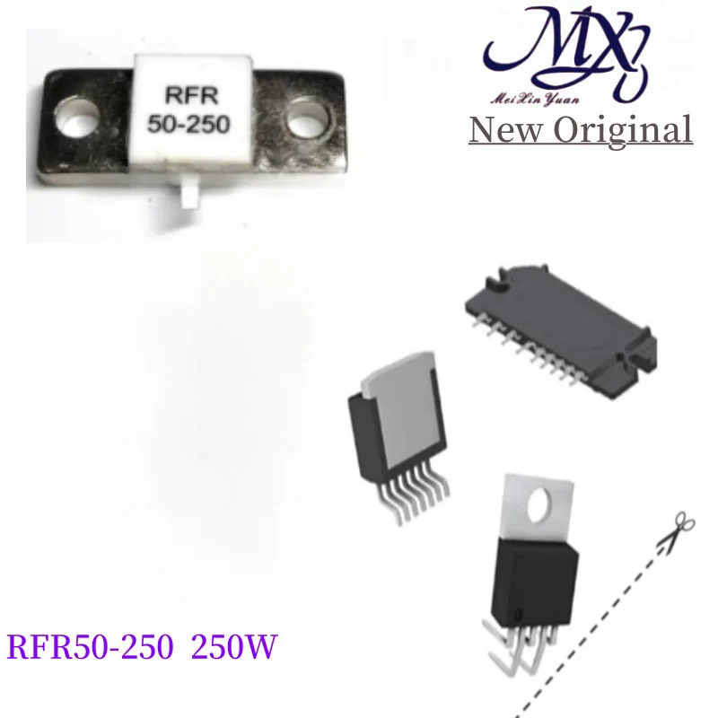 MXY 1PCS RFR50-250 새로운 오리지널 RF 저항기 고주파 저항기 RFR 50-250 250 250 W 50 Ohms 250W 50R DC-3GHz