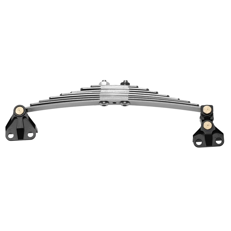 1 par de accesorios de repuesto de resorte de hoja de acero de suspensión delantera para 1/14 Tamiya Tractor remolque camión RC coche piezas de mejora, B