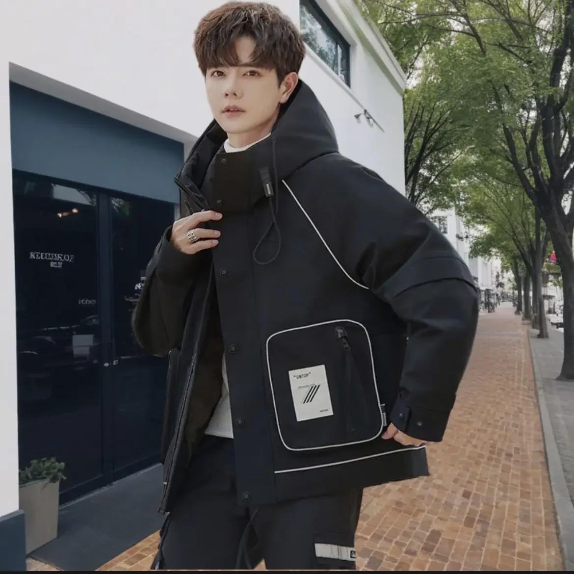 Sports Skiing Jackets Winter Men Puffer Jacket Windproof Waterproof Outdoor Snow Clothing Warm Parkas Cargo Coat Snowboard Tops