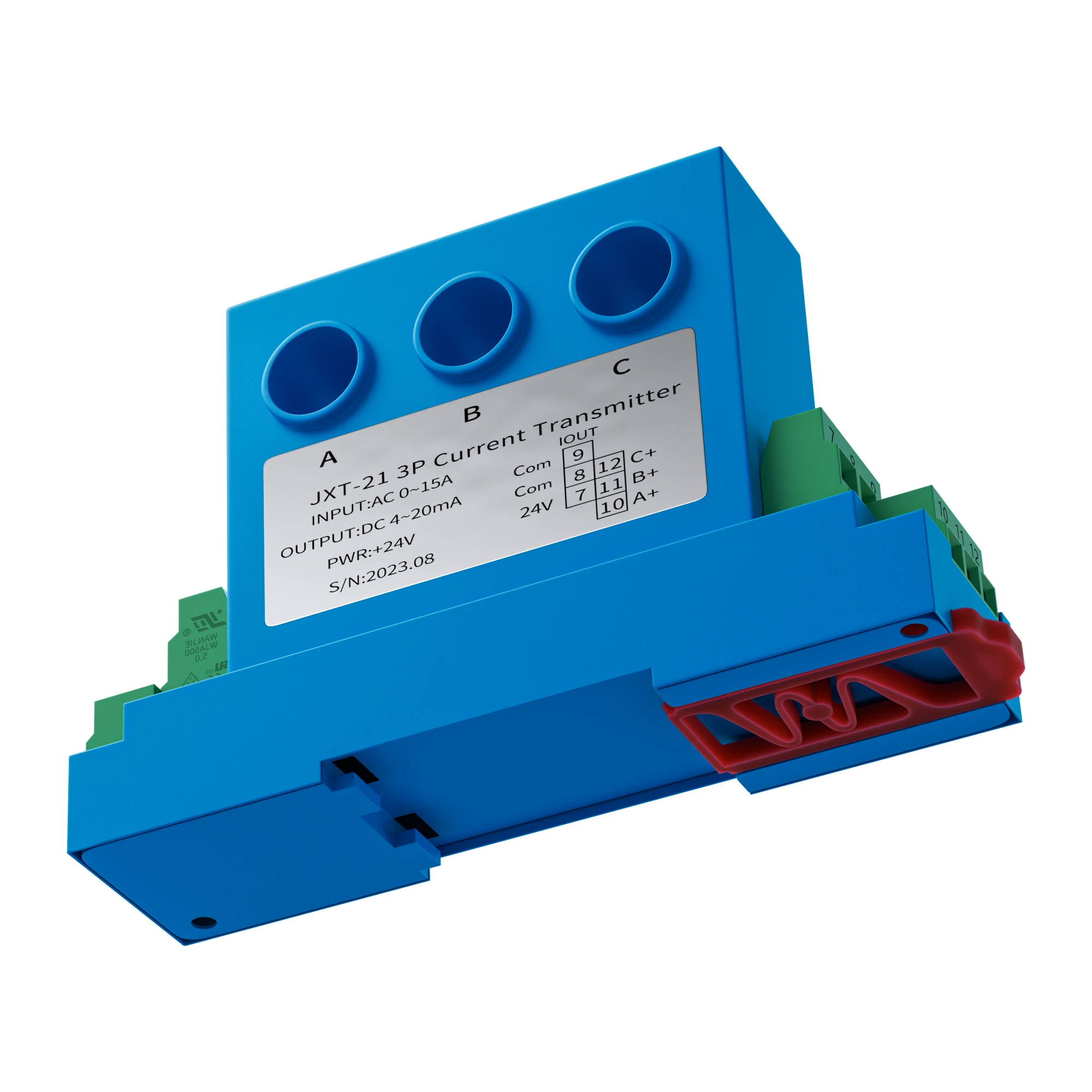 Current Transducer 0-1A 0-10A 0-5A 0-20A 3 Phase AC Current Transmitter 4-20mA 0-10V 0-5V 1-5V 8mm Hall Current Sensor