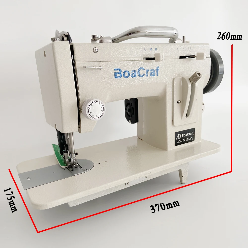 220 V/110 V cienki materiał maszyna do szycia 7 Cal futro skóra jesienne ubrania maszyna do szycia ściegu z funkcją linii zygzak