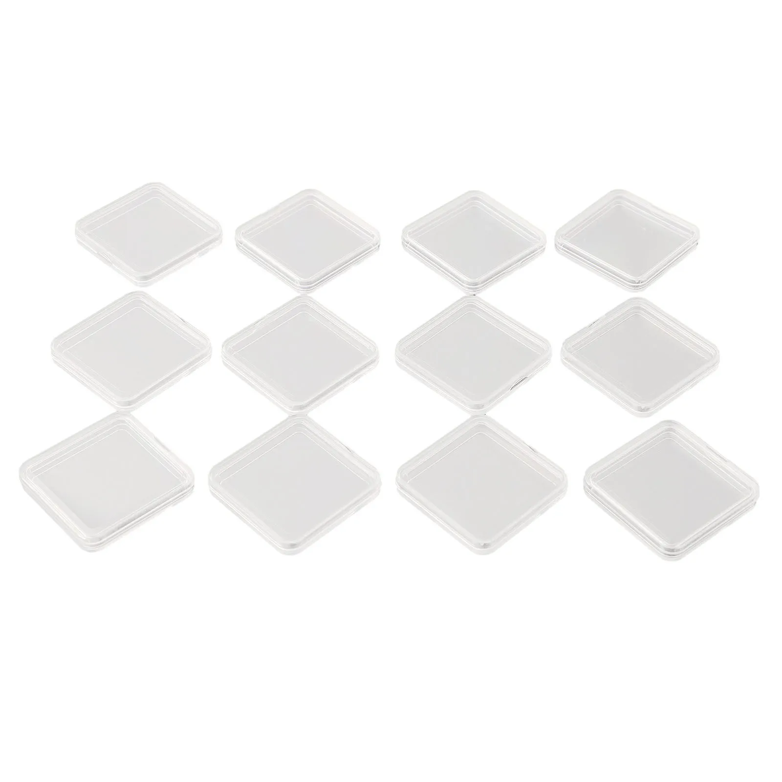 Delicate and Smooth Coin Capsules Square Rounded Corners Easy to Open Design 50 Pieces + Gaskets for Effective For Storage