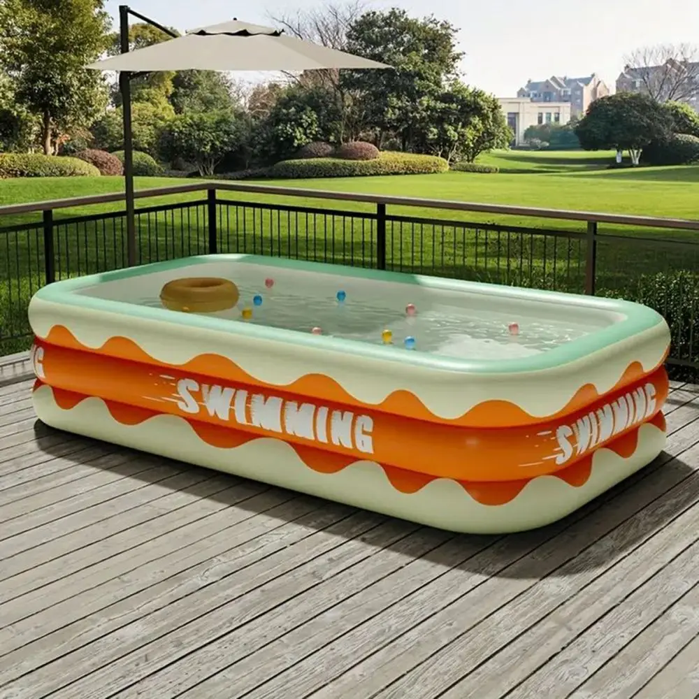 Piscine d'extérieur gonflable portable à motif de dessin animé, jeu d'eau UNIS issant pour l'été, jeu pour parents et enfants