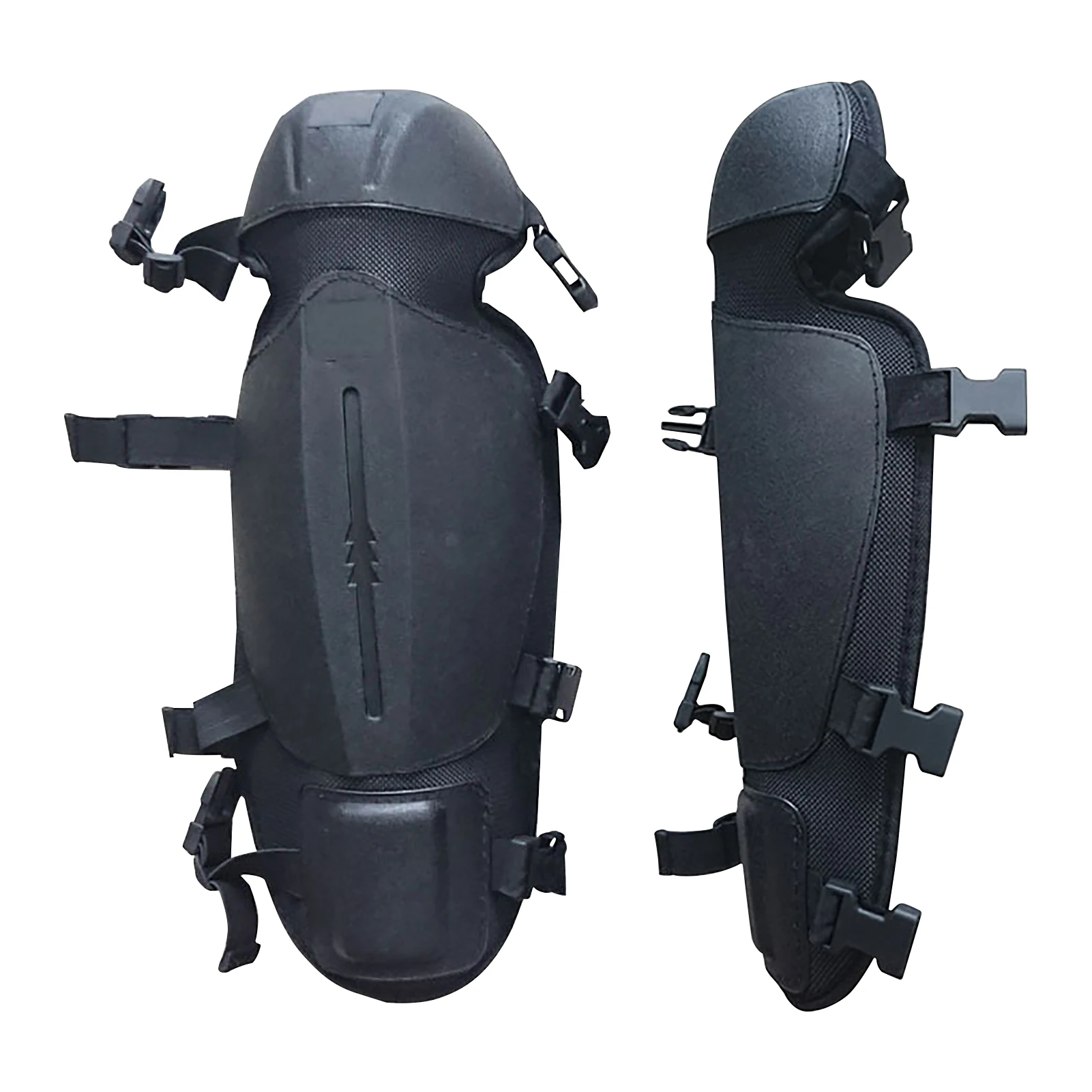 Protector de espinillera DE SEGURIDAD transpirable para jardín, polaina de recorte cómoda y práctica, antiabrasión, color negro, 2 piezas