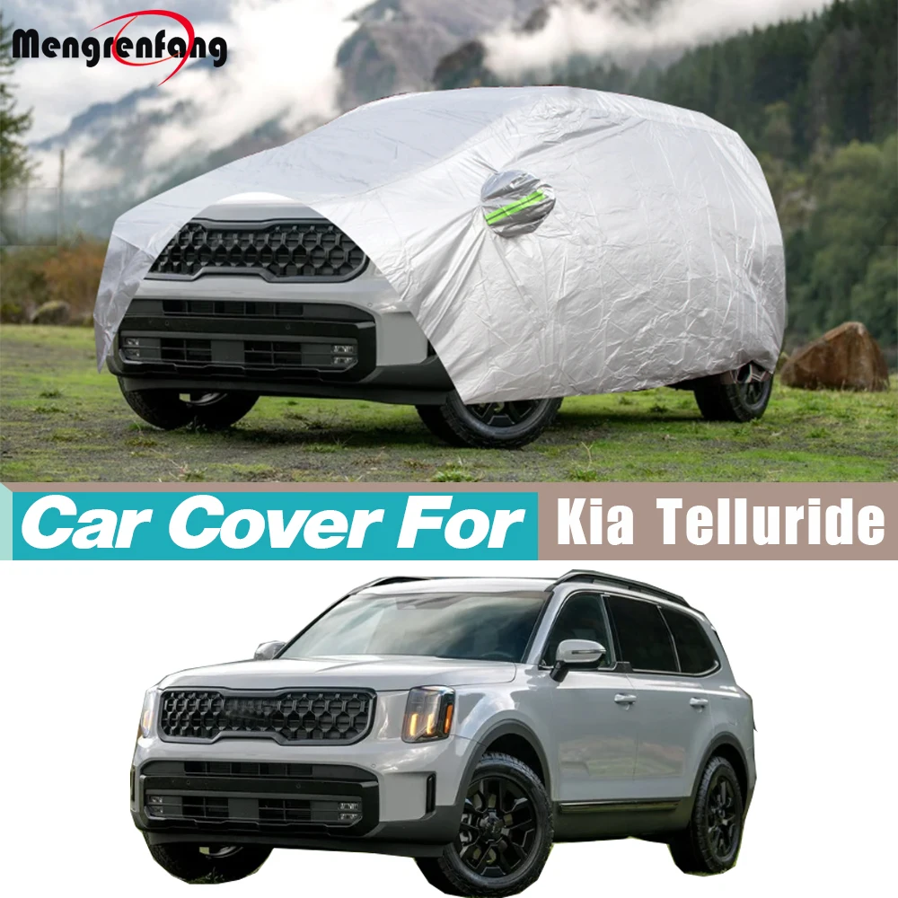 

SUV Cover For Kia Telluride 2019-2026 Dustproof Sun Shade Rain Snow Wind Resistant Car Cover