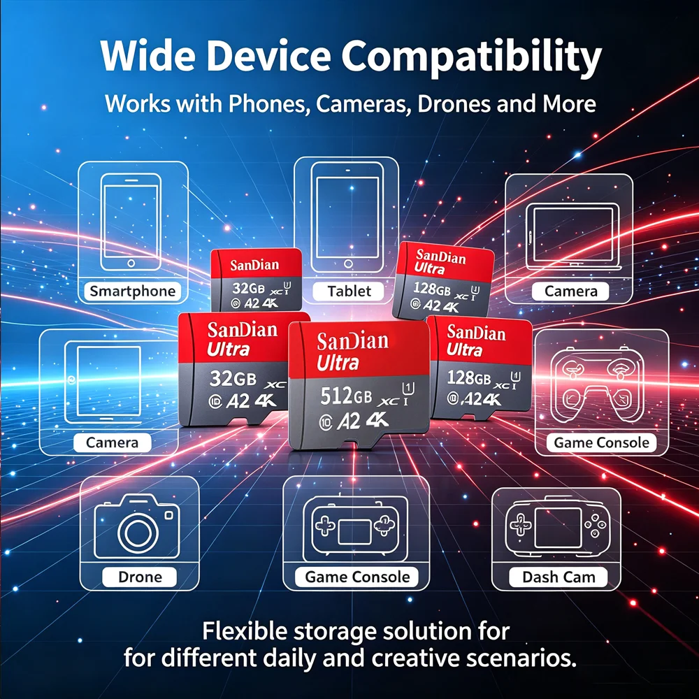 SD Card Memory Micro TF 128GB 512GB High Speed Viral Phone 64GB 256GB Ultra Fast Best Seller Gaming Rapid Must Have Camera 2026 view 6