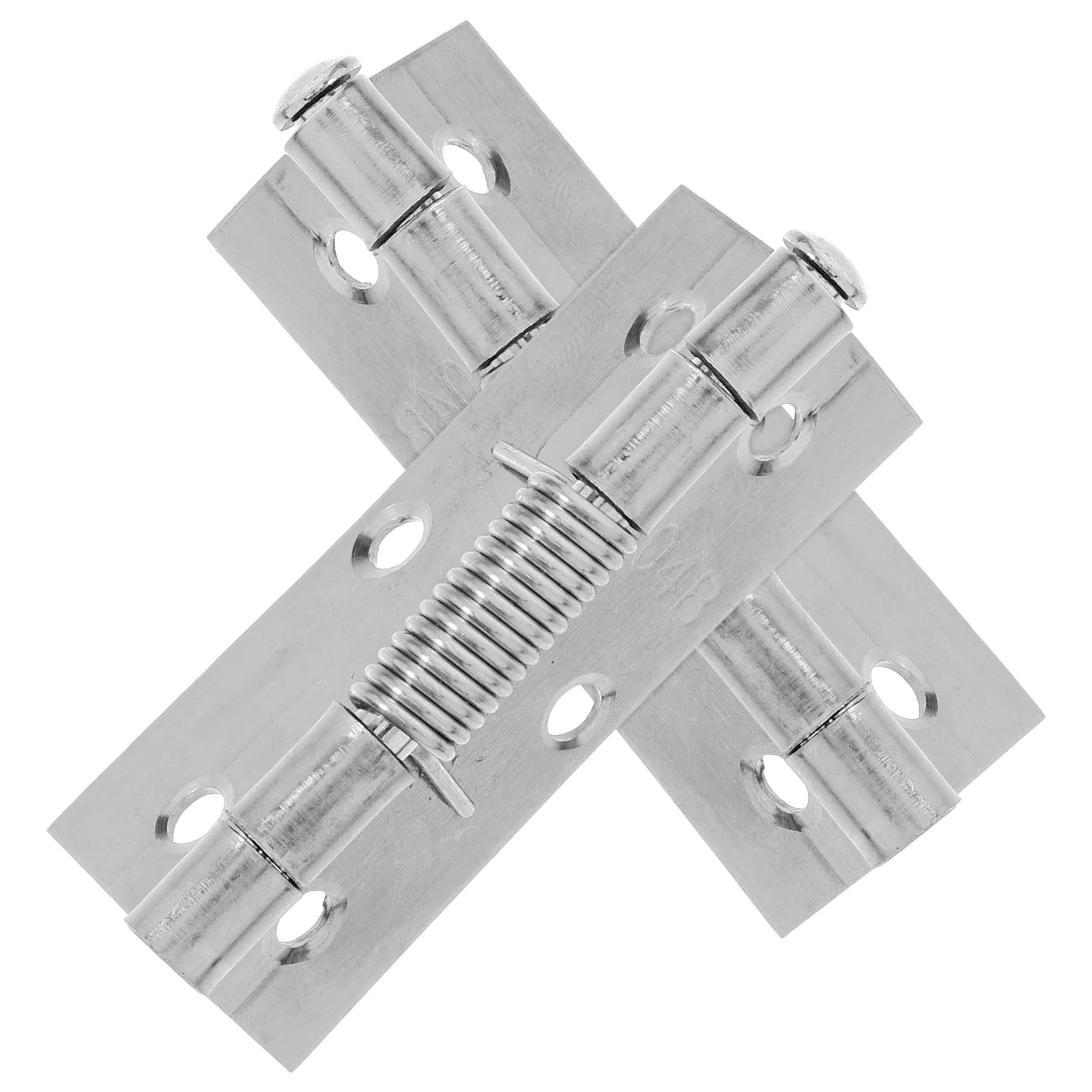 

2pcs Self Closing Door Hinges Heavy Duty Spring Loaded Metal Hinges For Bathroom Garage Exterior Doors Sturdy Easy Install