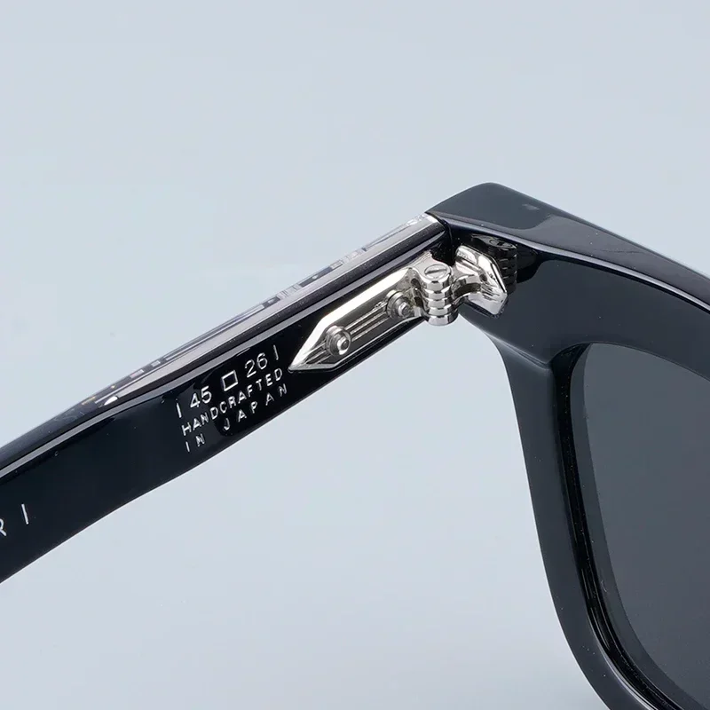 Ins Leclair موضة Cateye خلات النظارات الشمسية Uv400 مصمم اليابان العلامة التجارية سميكة خلات النظارات الكلاسيكية خمر مع حافظة