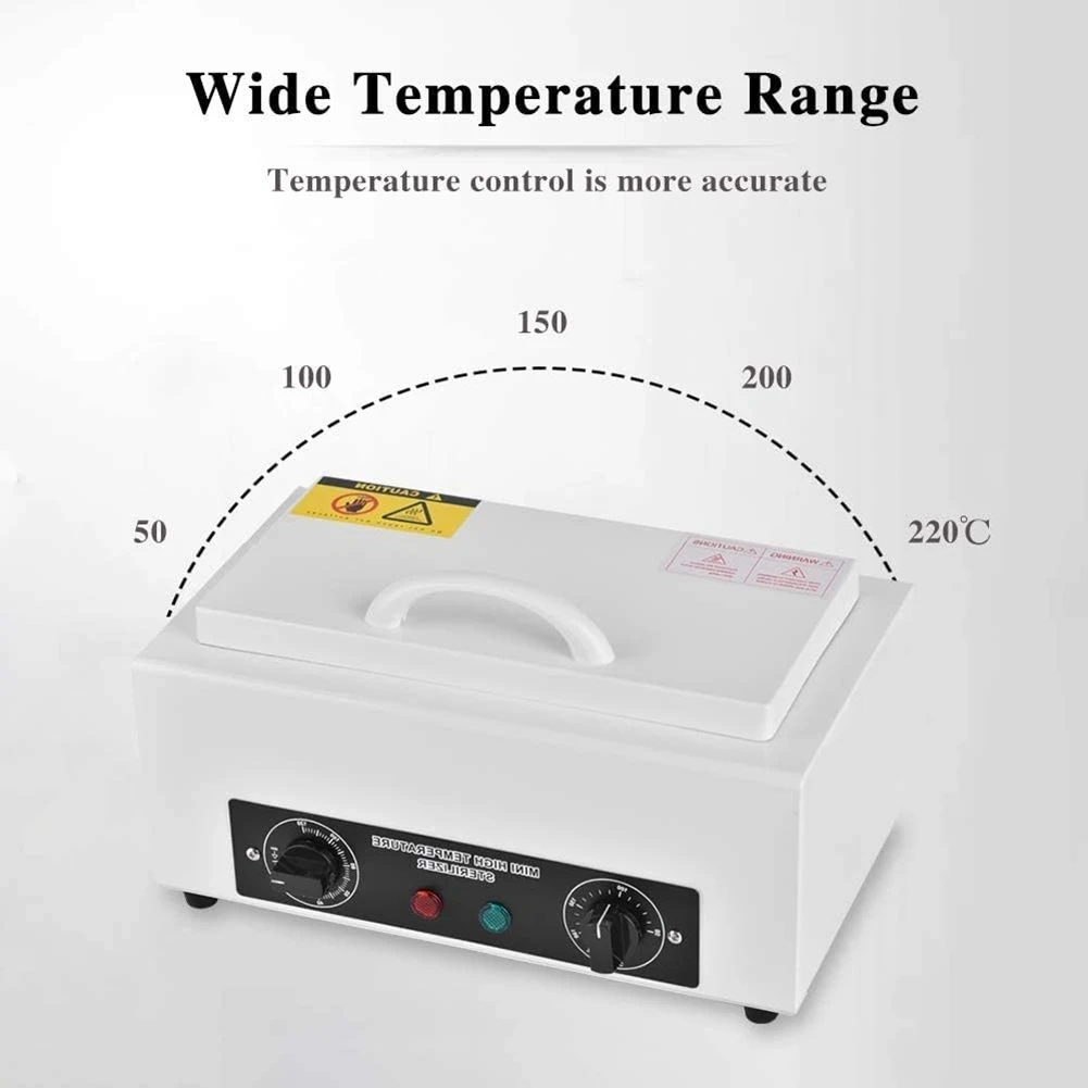 

A55X-300W Heat Sterilizer With Timer Disinfection Box Manicure Pedicure For Beauty Hair Nail Metal Tools